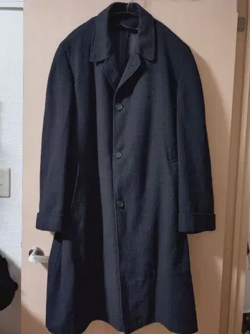 60's D'Puccini 체스터 코트 블랙 유니온 티켓 포함