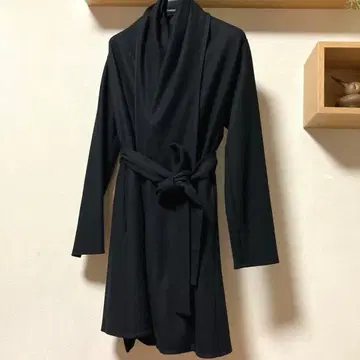 언타이틀 롱 코트 블랙 일본제 미사용 택 포함
