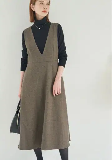 [ 로페피크닉 ] 체크 원피스 오버롤 스커트