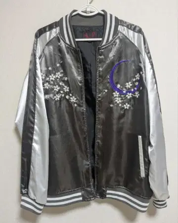 빈티지 일본풍 패턴 스카잔 풍뢰신 오버 사이즈 일심여경 카시이 카티