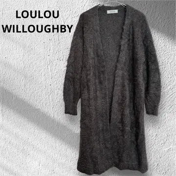 LOULOU WILLOUGHBY 루루윌비 모헤어 롱 가디건