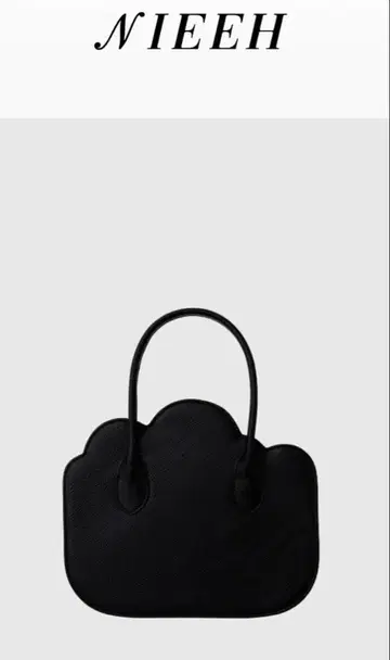 NIEEH 클라우드 핸드 백 운형 블랙 한국 브랜드