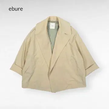 ebure 베이지 쇼트 트렌치 코트