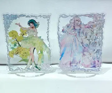 마크로스F 제일복권 신작 일러스트 아크릴 스탠드 란카 셰릴 세트