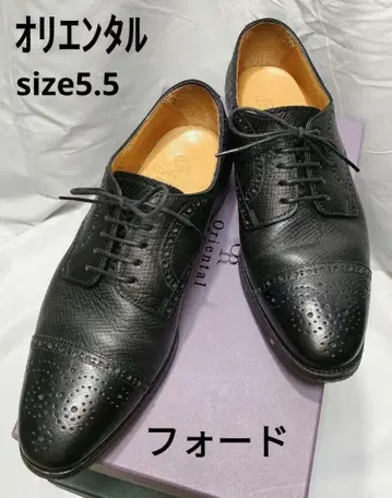 오리엔탈 포드 사이즈 5.5 블랙 가죽 드레스 슈즈