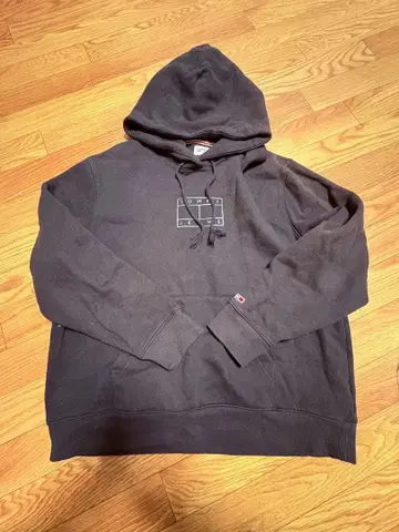 TOMMY JEANS 블랙 후드티 L 사이즈
