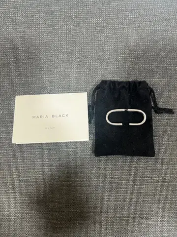 MARIA BLACK 오벌 귀걸이 가로