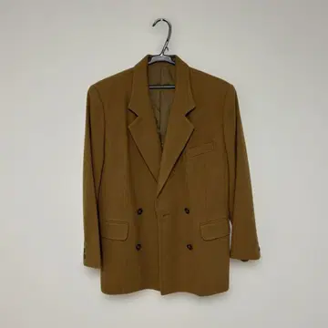 브라운 더블 브레스트 테일러드 자켓