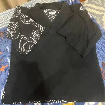 SOU-SOU 손그림 디자인 7부 소매 티셔츠