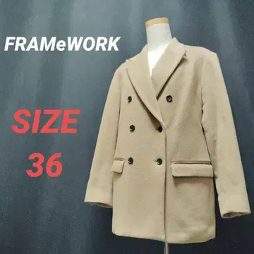 FRAMeWORK 프레임워크 체스터 코트 베이지 더블