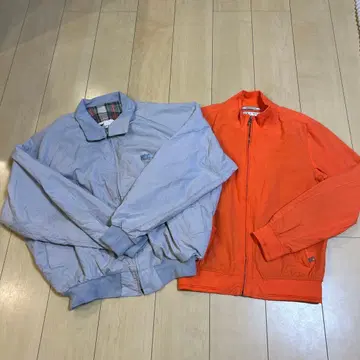 그레이 오렌지 집업 점퍼