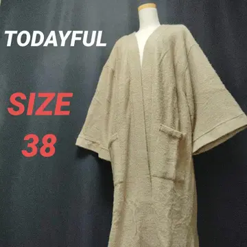 TODAYFUL 투데이풀 가운 롱 코트 베이지 사이즈 38