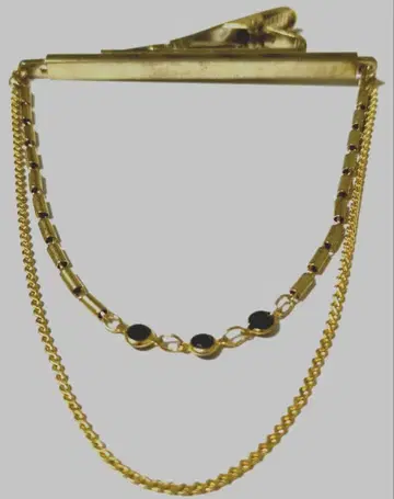 골드 체인 부착 넥타이핀 앤티크 제품