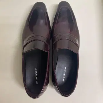 madras 다크 브라운 가죽 로퍼