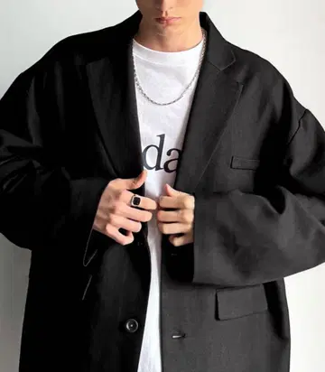 오버 사이즈 자켓 블랙 XL 사이즈