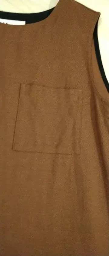 MHL. 브라운 슬리브리스 원피스