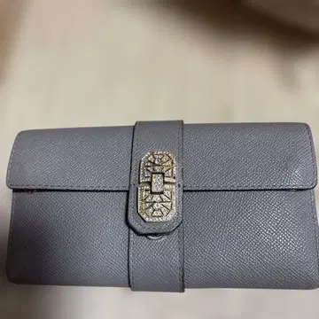 그레이 스톤 장식 장지갑