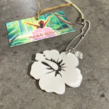 희귀! 초레어! ALBA ROSA 하이비스커스 키링 스트랩