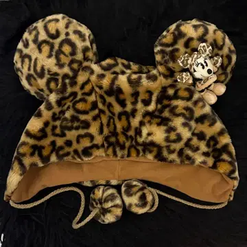 레오파드 무늬 레오파드 미니 팬캡