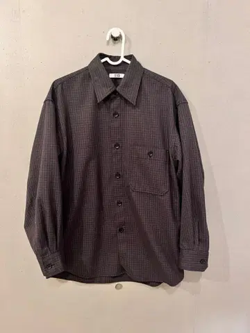 트윌 워크 오버사이즈 셔츠 다크 그레이 S