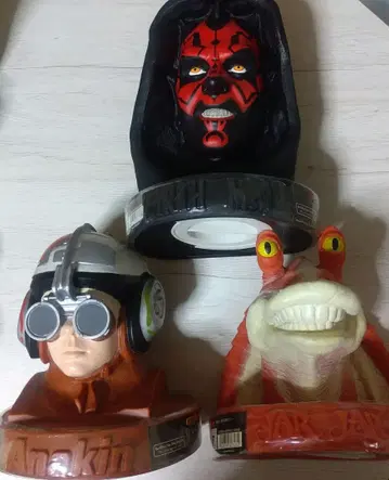 스타 워즈 아나킨 다스몰 자자 피규어 저금통