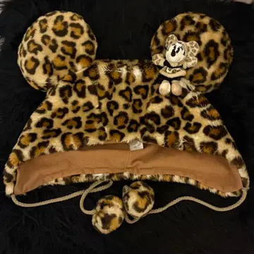 레오파드 무늬 미니 팬캡