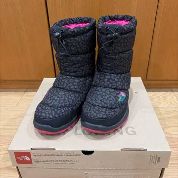 atmosTHE NORTH FACE 콜라보 레오파드 무늬 숏부츠 24cm