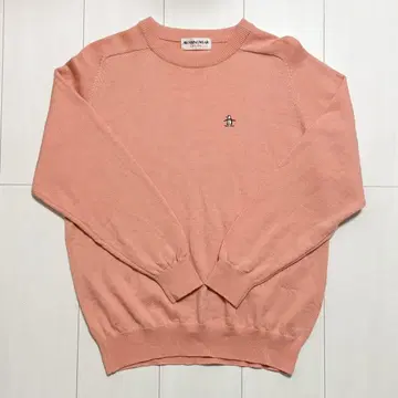 먼싱웨어 둥근 카라 니트 색상: 오렌지 사이즈: L 여성용 골프