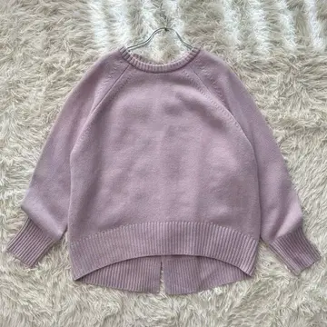 새상품급 쿠미쿄쿠 2022년 빅 사이즈 오크 크루넥 니트 세탁 가능