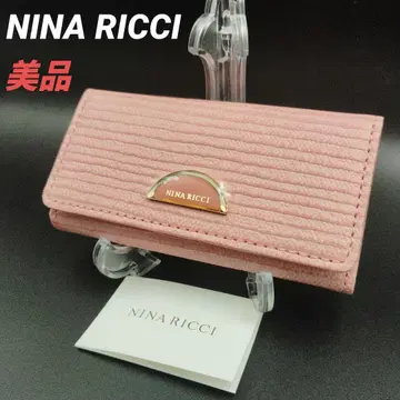 새상품급 NINA RICCI 니나리치 키케이스 가죽 소가죽 핑크