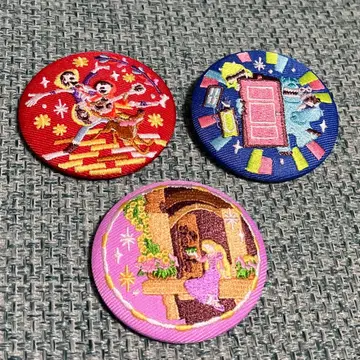 디즈니 자수 캔 배지 리멤버 미 몬스터 주식회사 라푼젤