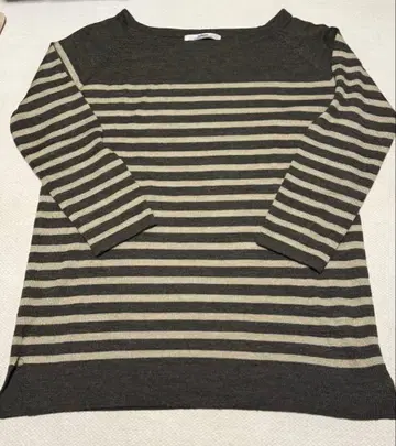 relume JOURNAL STANDARD 얇은 소재 보더 긴팔 니트