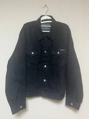 Calvin Klein 블랙 데님 자켓