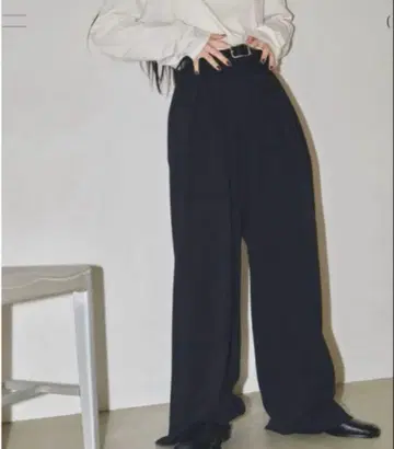 투데이풀 더블 턱 트윌 트라우저스 38