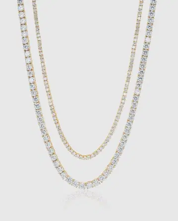 Glitter 3mm & 5mm Luxury Tennis Chain