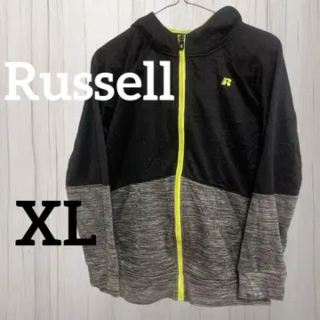 Russell 풀 지퍼 자켓 XL-XG 블랙