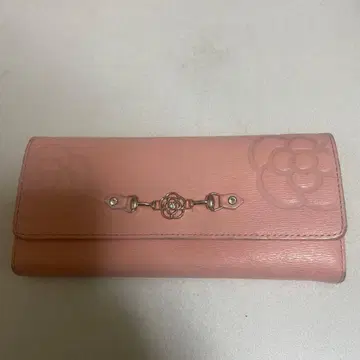 클레이사스 핑크 꽃무늬 장지갑