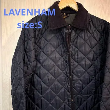 라벤햄 퀼팅 자켓 네이비 코듀로이 옷깃 S 사이즈