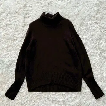 새상품급 에스트네이션 근년 울 캐시미어 터틀넥 니트 세탁 가능