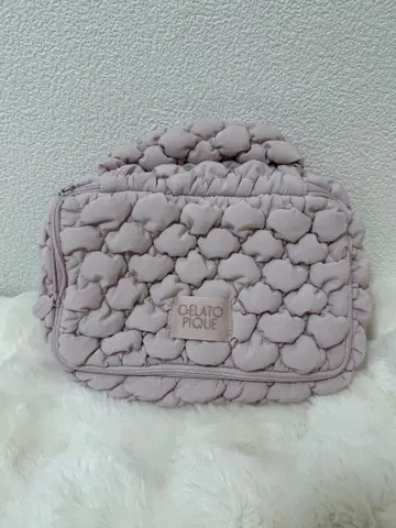 GELATO PIQUE 퀼팅 파우치 핑크