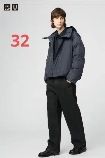 와이드 핏 컬러 진 유니클로 U UNIQLO U 블랙
