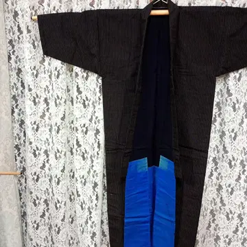 m-2031 네이비 나염 줄무늬 목화 새상품급 앤티크