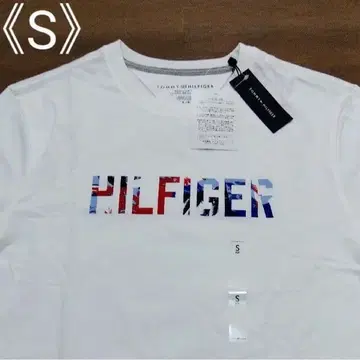 [새상품] 타미힐피거 HILFIGER 로고 T 셔츠 남녀 공용 S 사이즈