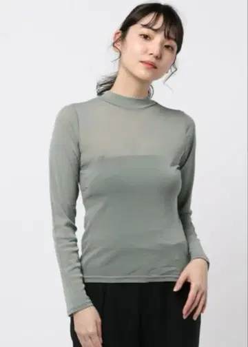 archives 시어 하이넥 긴팔 풀오버 상의