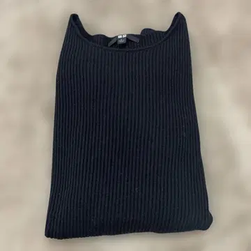 3D 캐시미어 리브 크루넥 스웨터