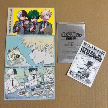 히로아카 원화전 메모리얼 컬렉션 특전 타블로이드풍 스티커 바쿠고 카츠키