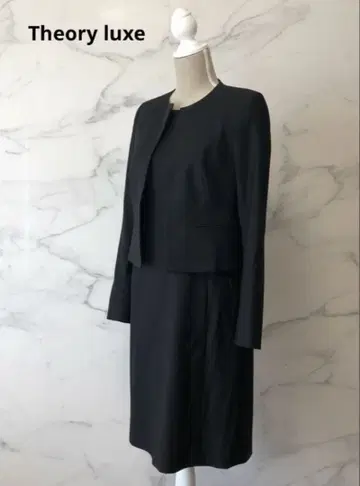 Theory luxe 셋업 노카라 자켓 원피스 38