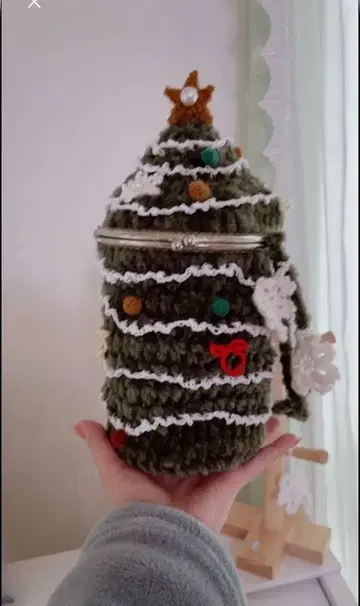 크리스마스 트리 모양 파우치