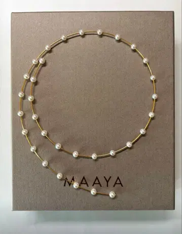 maaya luna 펄 초커 목걸이