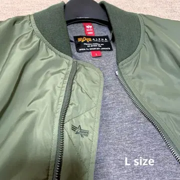 ALPHA MA-1 (디자인) 올리브 그린 자켓 L 사이즈